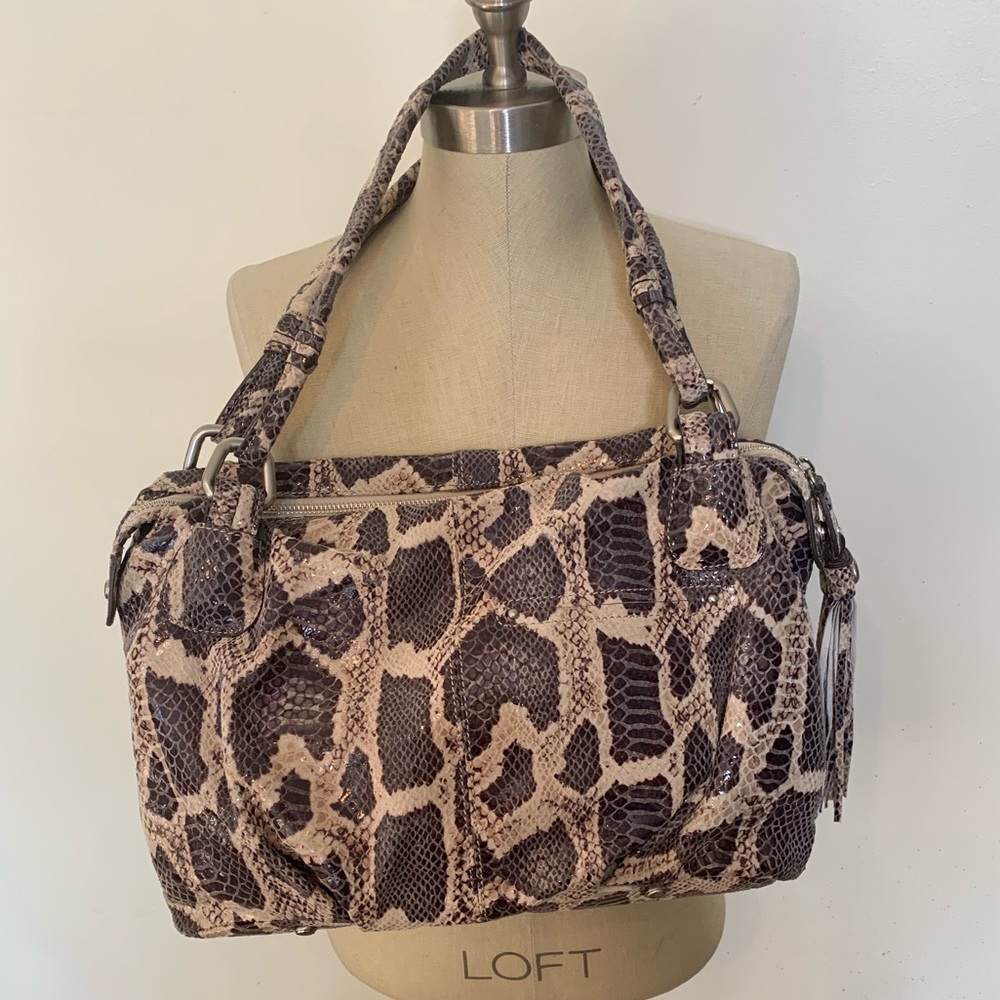 B. Makowsky Python Snakeskin Purse - image 3